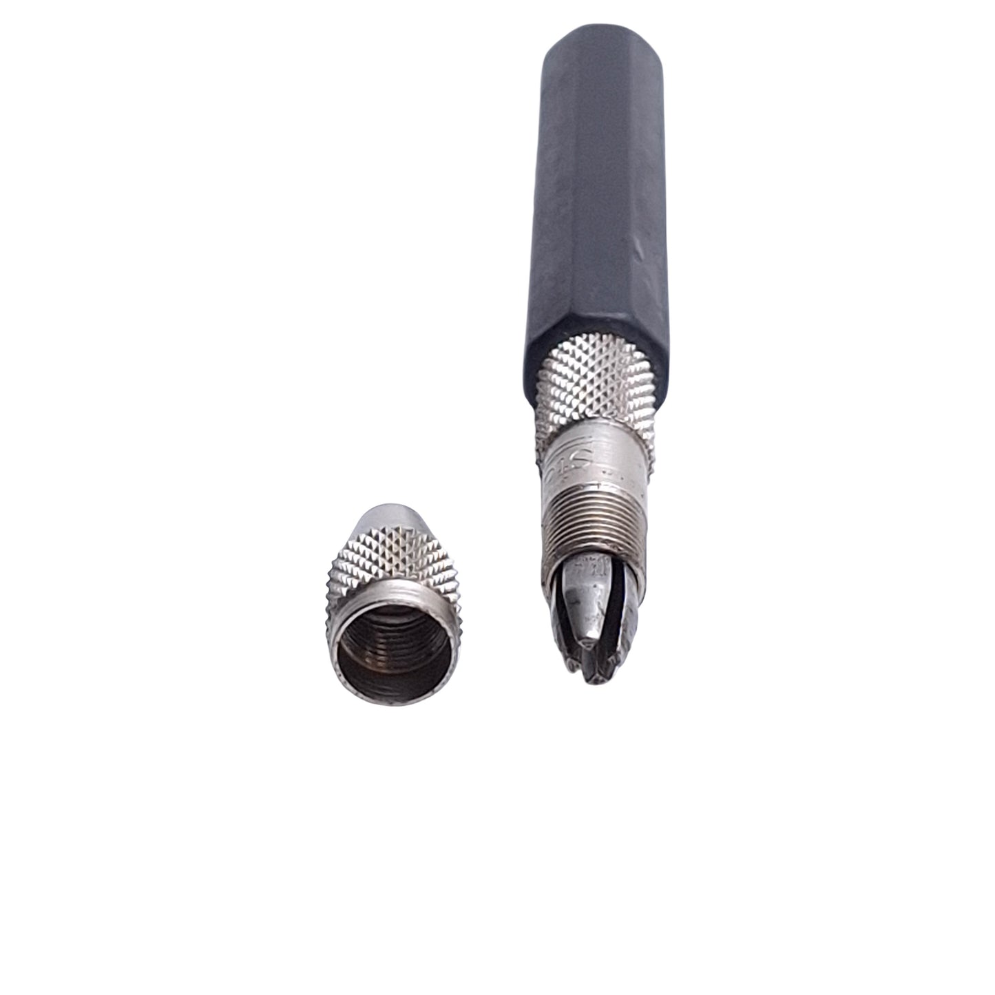Used Starrett No.166A Pin Vise With Insulated Octagon Handle 0 to 1mm Capacity 0.04in