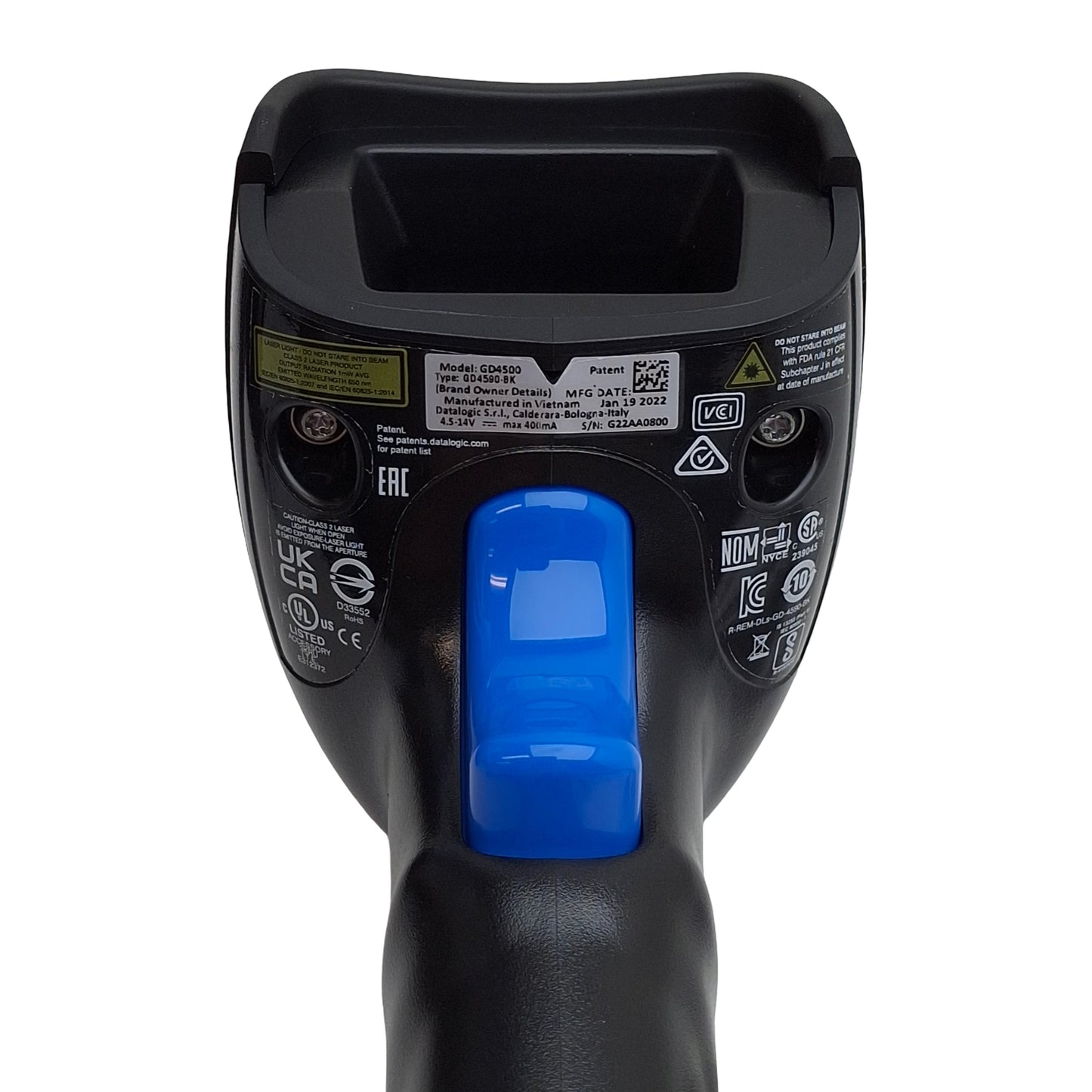 Used Vorne 93-0197 Light Industrial Barcode Scanner Kit, 1D 2D, 1280x800, 4-14VDC