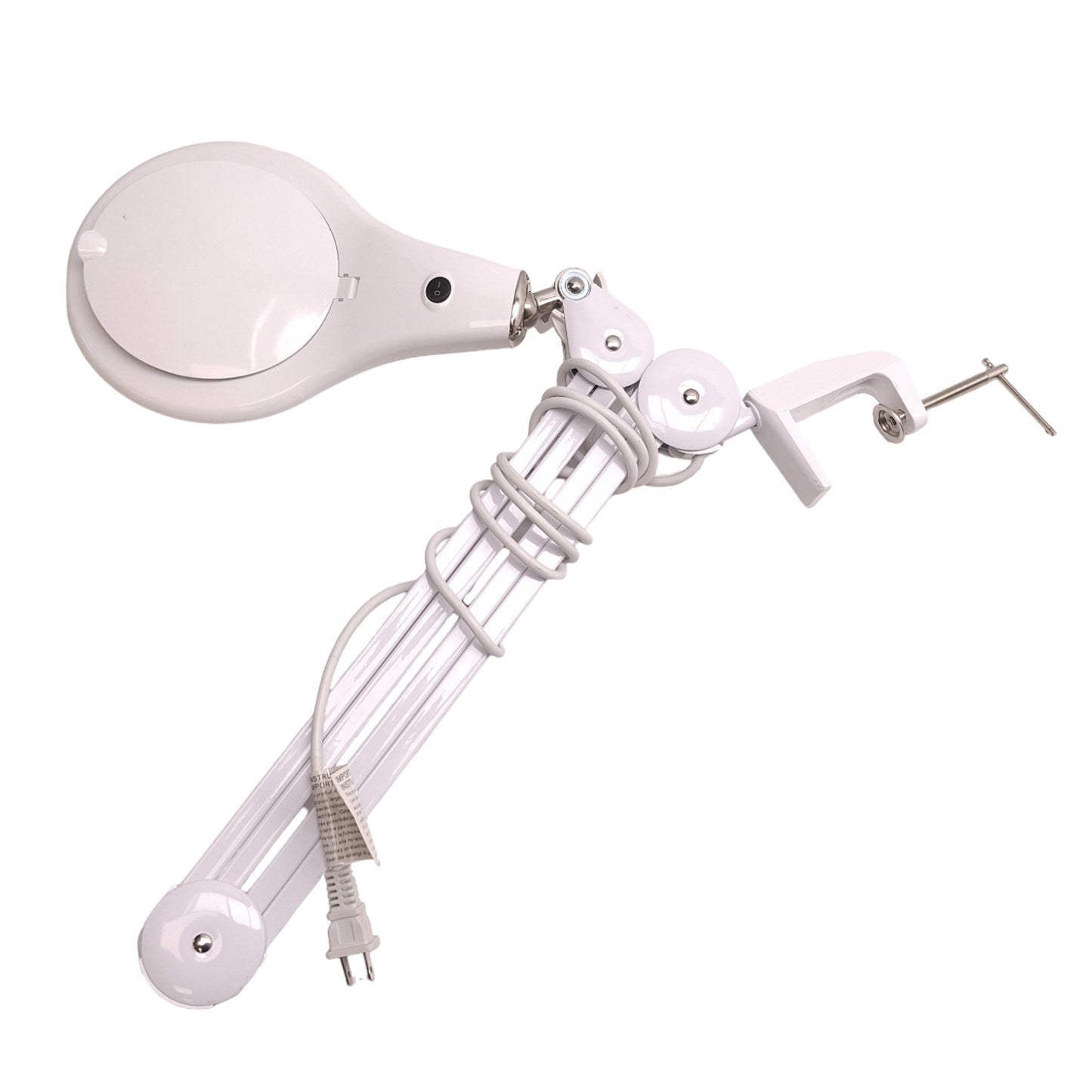 Used Proskit MA-1209LA Magnifier Lamp, 5D (2.25x) Mag., 110VAC, Desk Clamp Mount