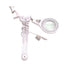Used Proskit MA-1209LA Magnifier Lamp, 5D (2.25x) Mag., 110VAC, Desk Clamp Mount