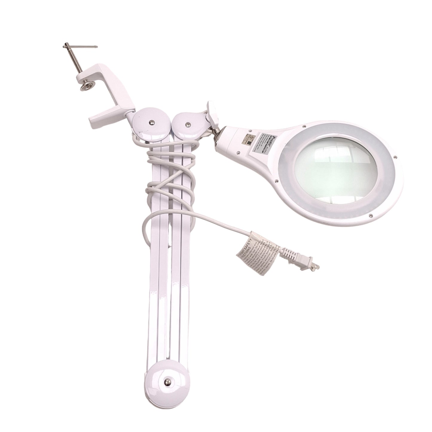 Used Proskit MA-1209LA Magnifier Lamp, 5D (2.25x) Mag., 110VAC, Desk Clamp Mount