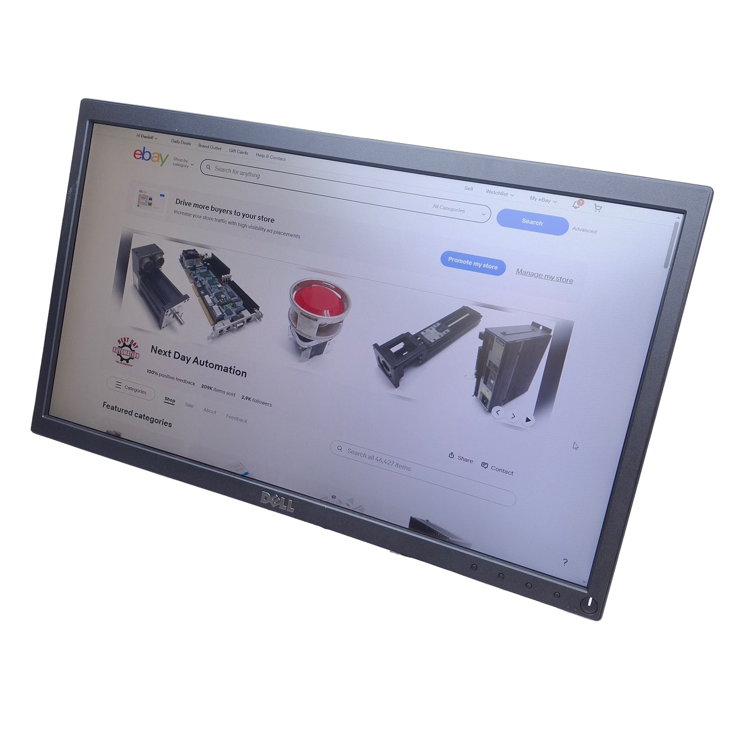Used DELL P2018H 20" LCD Monitor 100-240VAC Input, 16:9 Aspect, 1600x900 at 60Hz