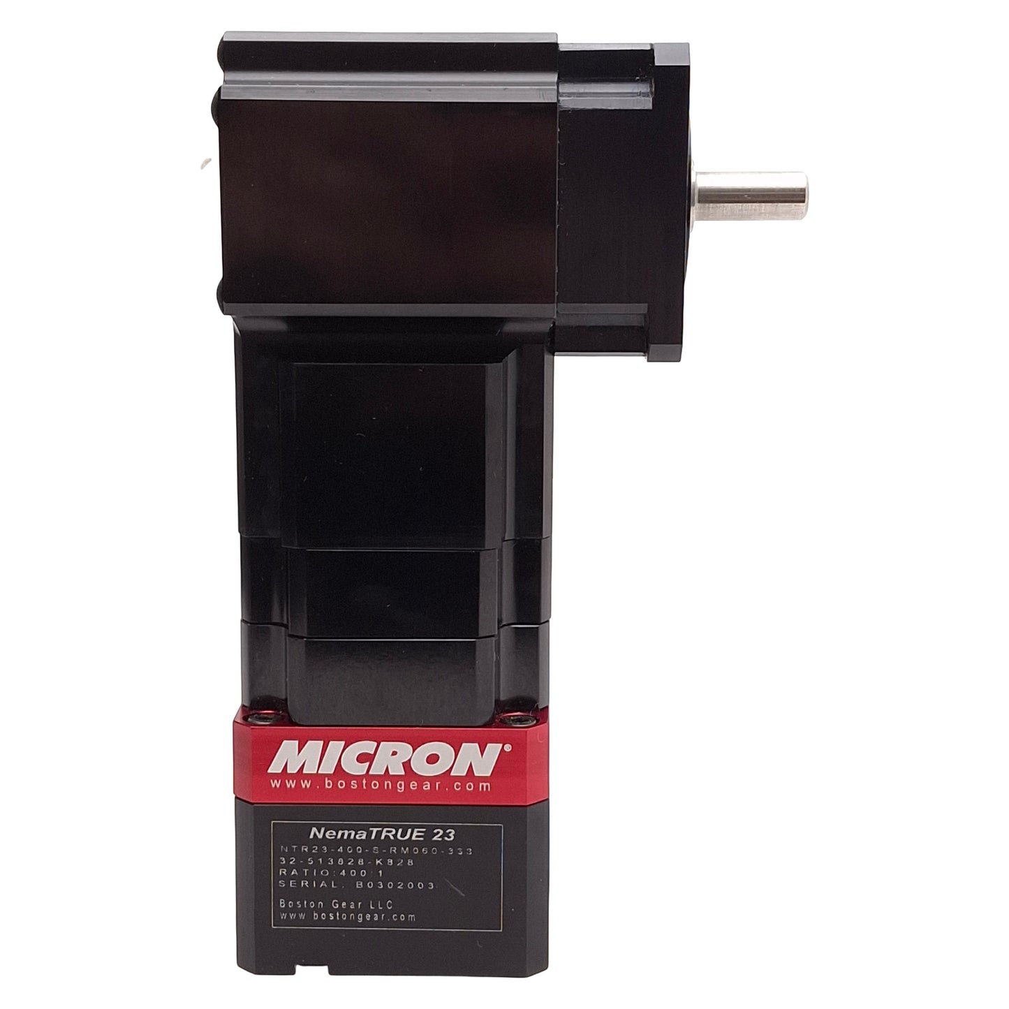 New Thomson Micron NTR23-400-S-RM060-333 NemaTRUE Planetary Gearhead, 400:1, NEMA 23