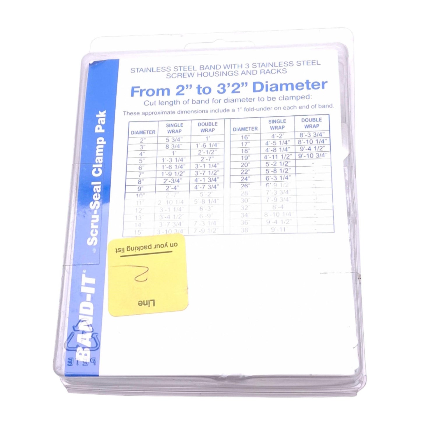 New Band-It M21899 Scru-Seal Clamp Pack, 10ft VALU-STRAP Band, 3x Scru-Seal Racks