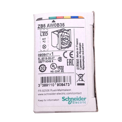 New Schneider Electric ZB5AW0B35 Green Illuminated Contact Block, 1NO 1NC, 24V Lamp