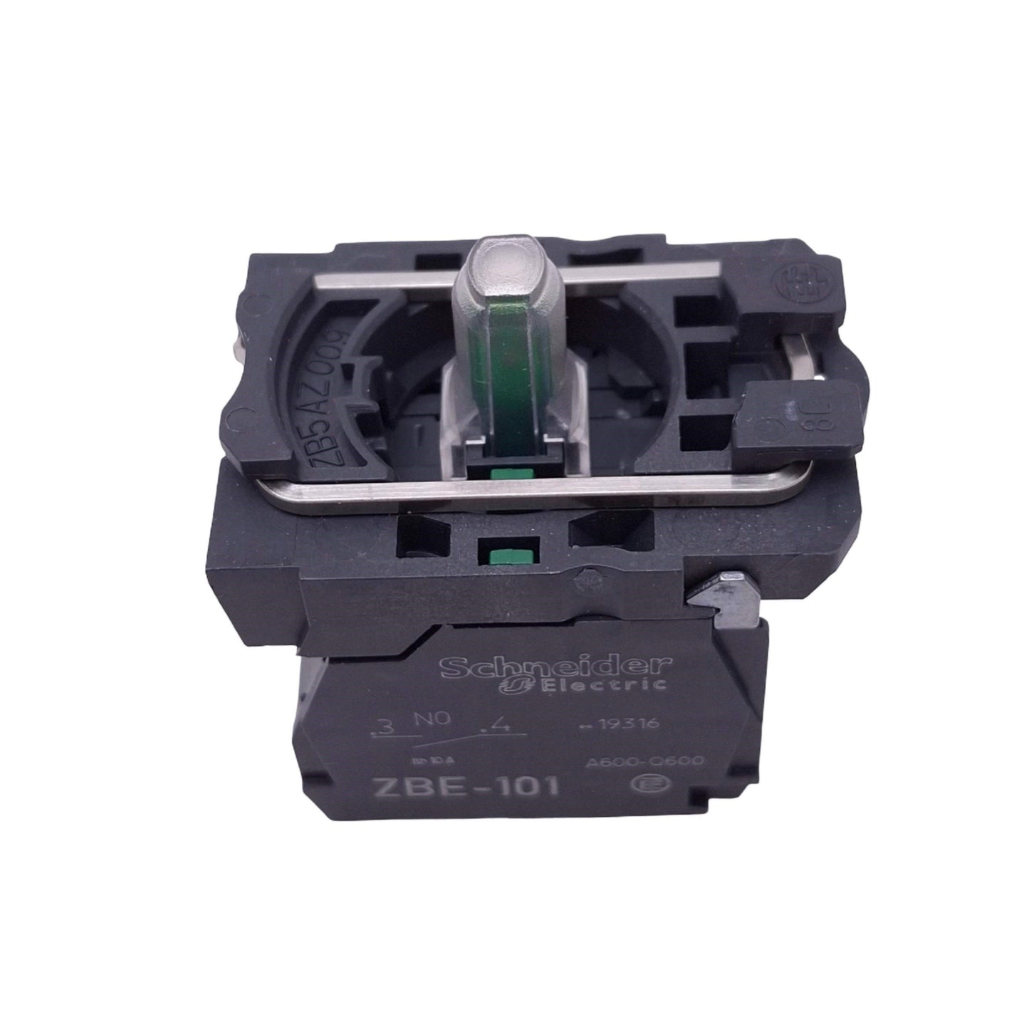 New Schneider Electric ZB5AW0B35 Green Illuminated Contact Block, 1NO 1NC, 24V Lamp