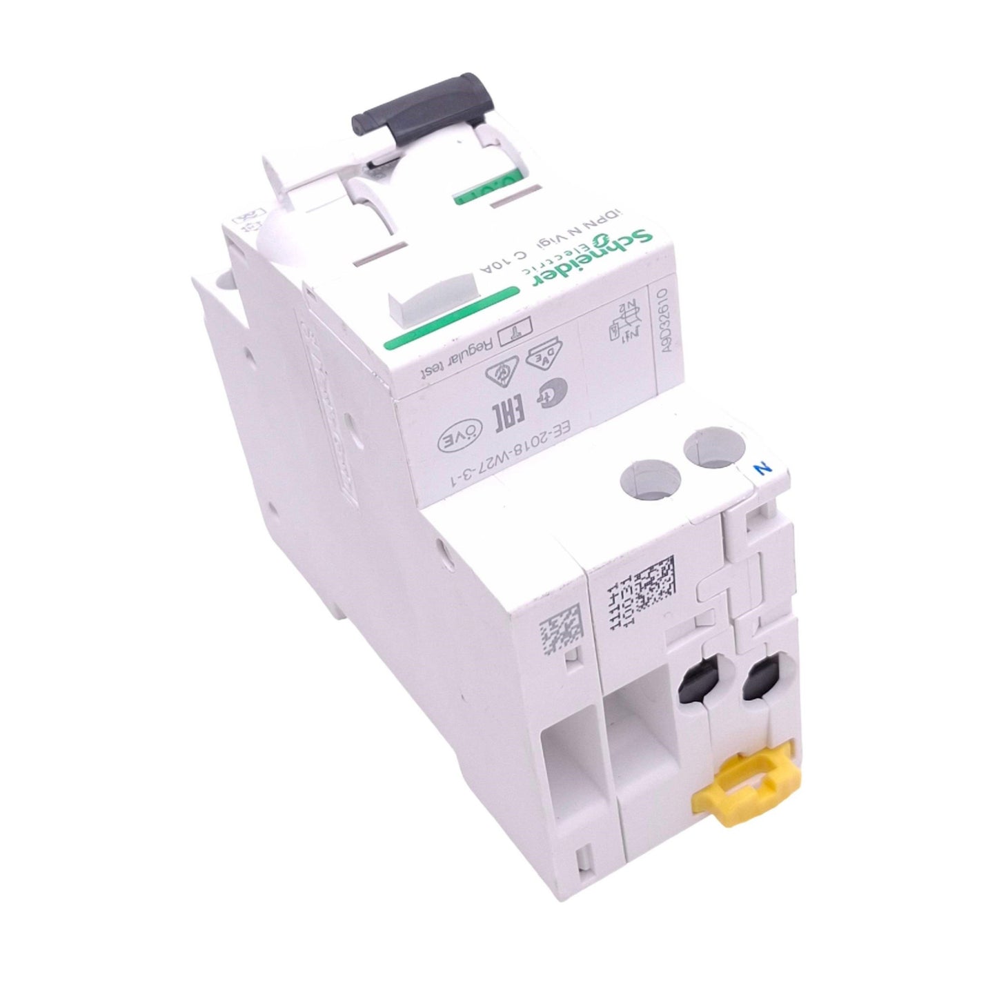 Used Schneider Electric A9D32610 Acti9 iDPN N Vigni Circuit Breaker, 1P+N 10A, 230VAC