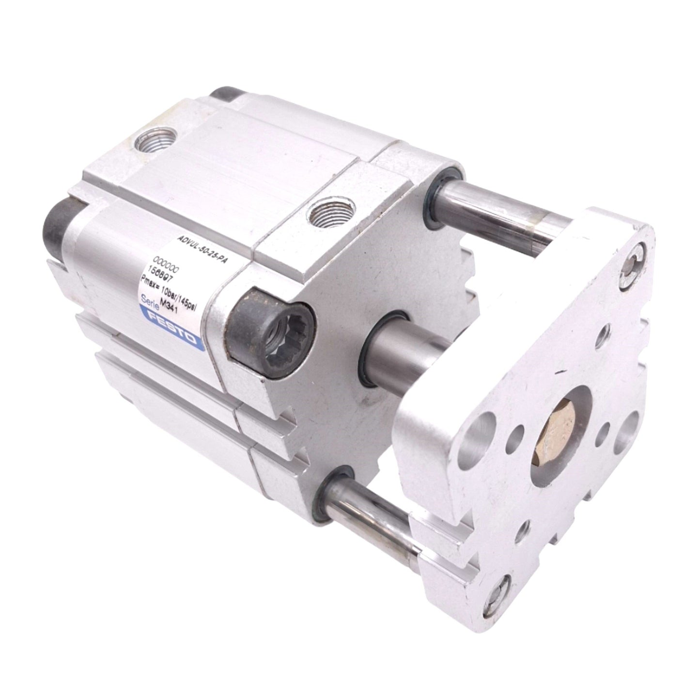 Used Festo ADVUL-50-25-PA Pneumatic Cylinder, 50mm Bore, 25mm Stroke, G1/8", 145psi