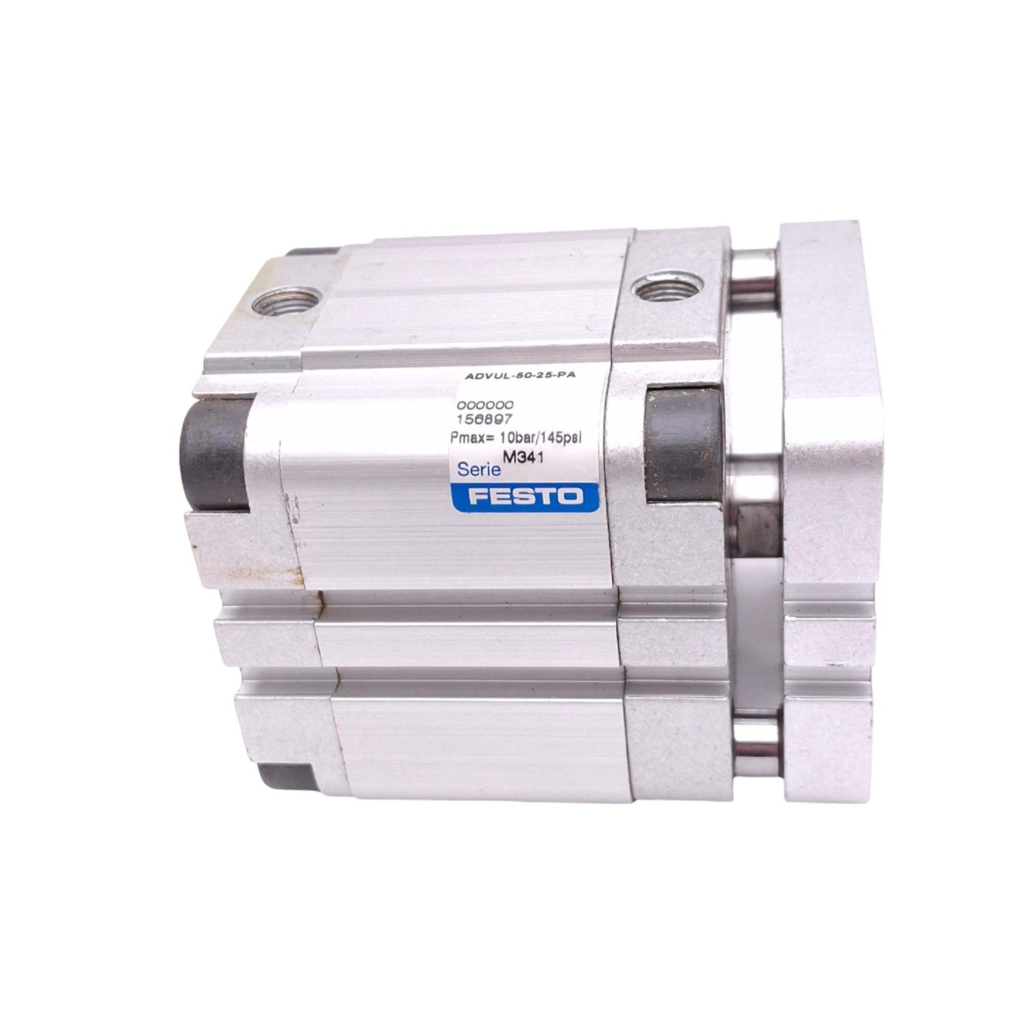 Used Festo ADVUL-50-25-PA Pneumatic Cylinder, 50mm Bore, 25mm Stroke, G1/8", 145psi