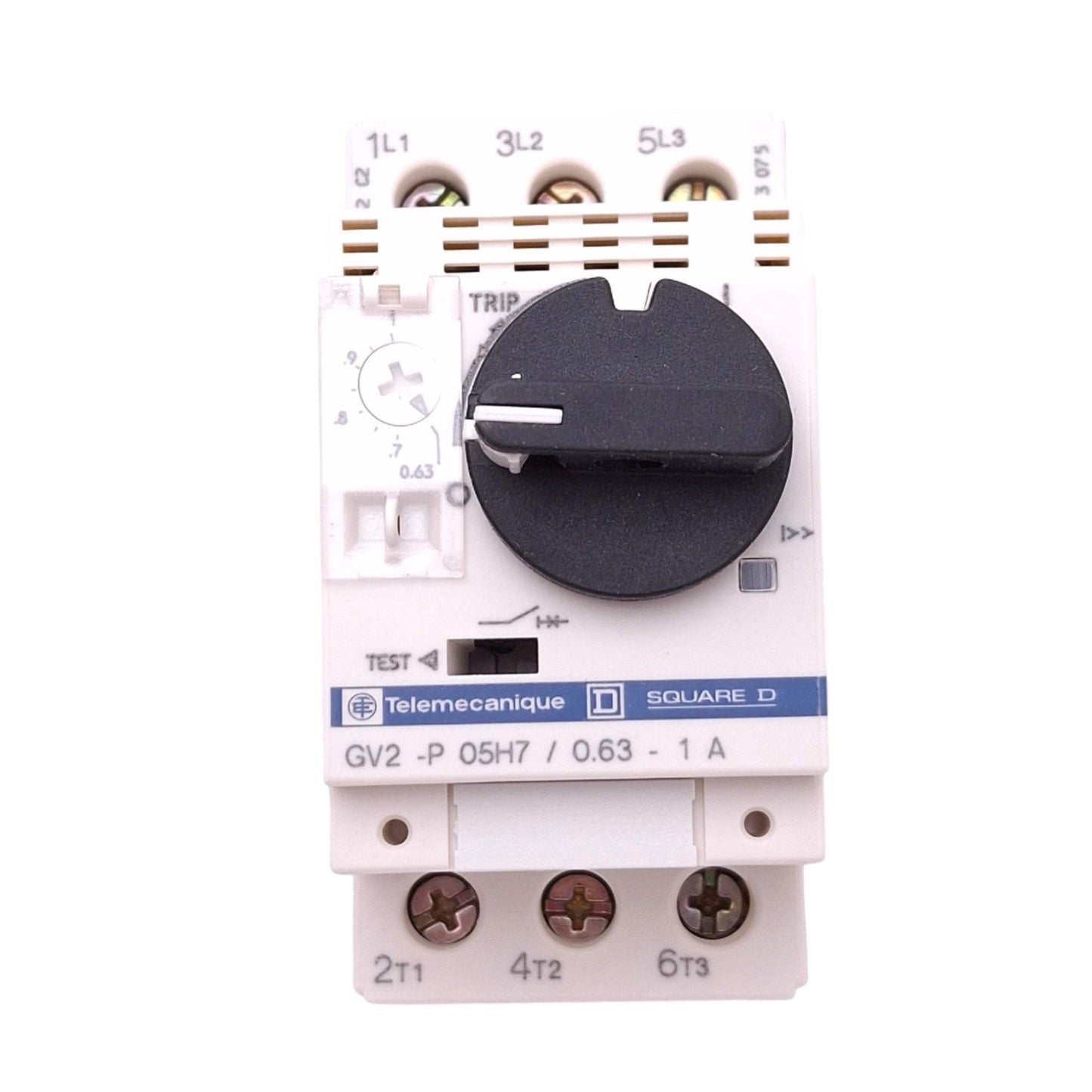 New Telemecanique GV2-P05H7 Motor Circuit Breaker, 3-Pole, 0.63-1A, 0.25kW Max