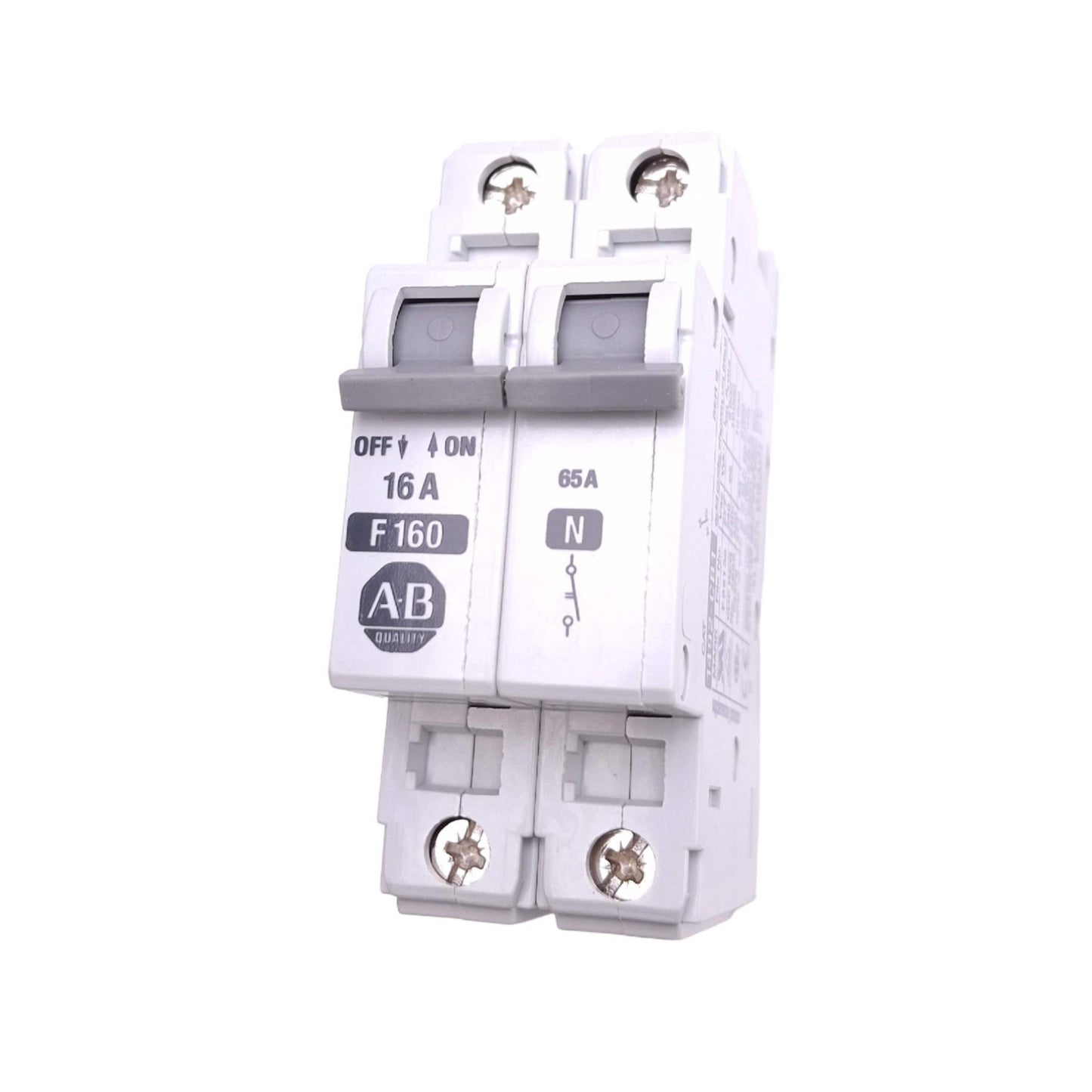 New Allen Bradley 1492-CB1F160-N Supplementary Circuit Breaker, 1+N Pole, 16A, 277V