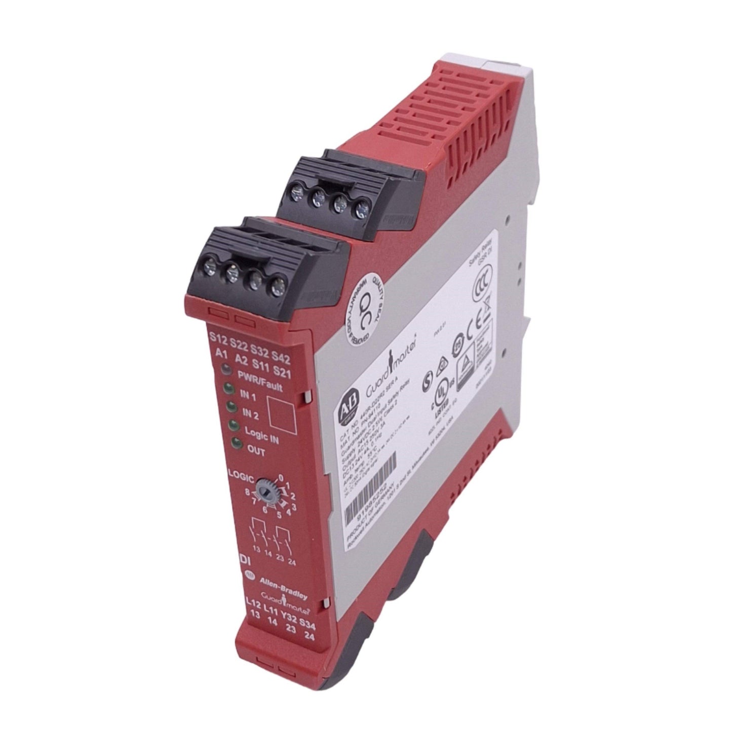 New Allen Bradley 440R-D22R2 Guardmaster Dual Input Safety Relay, 2NO 1NC Out, 24VDC