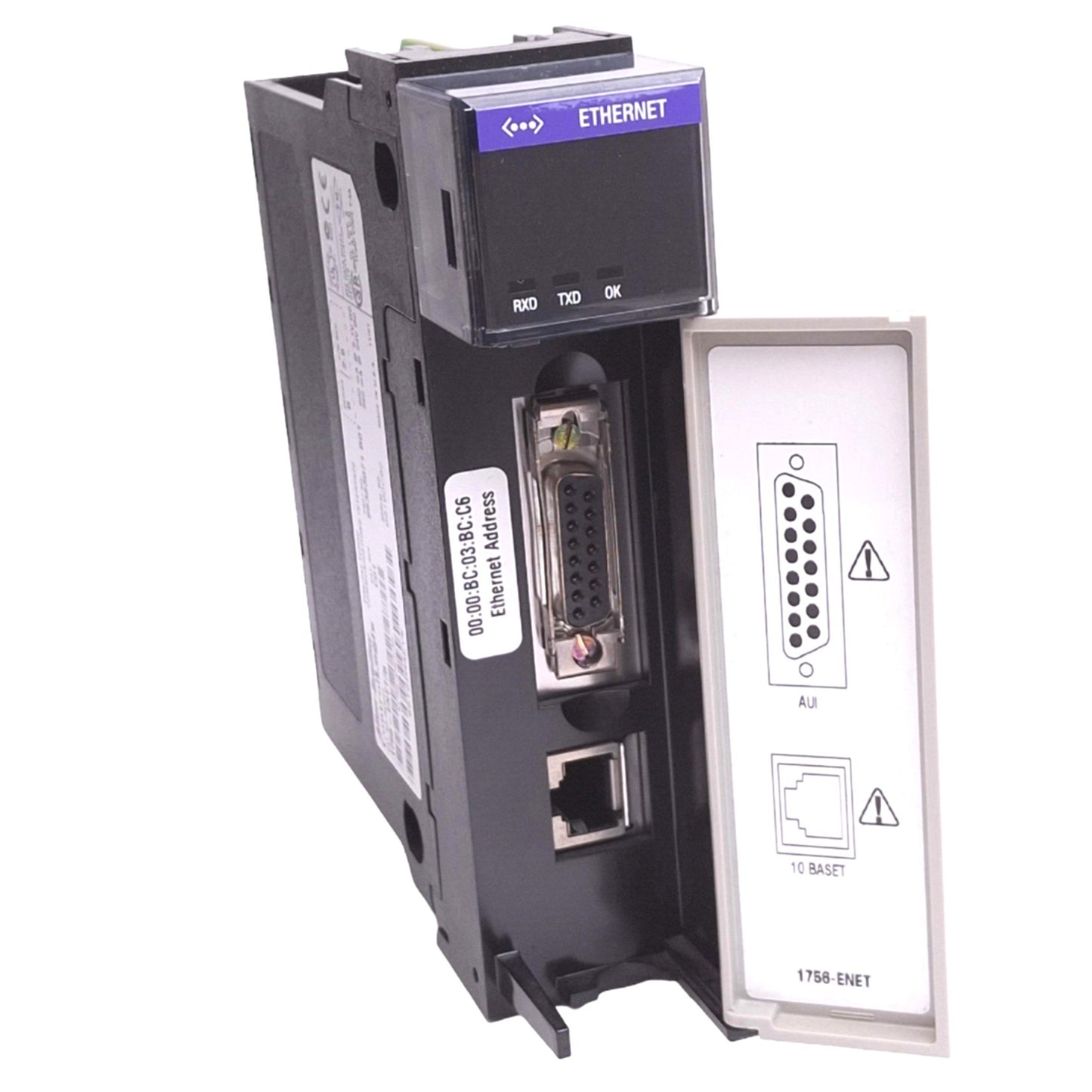 Used Allen Bradley 1756-ENET/B ControlLogix Ethernet Module, RJ45, 100Mbps, 24VDC