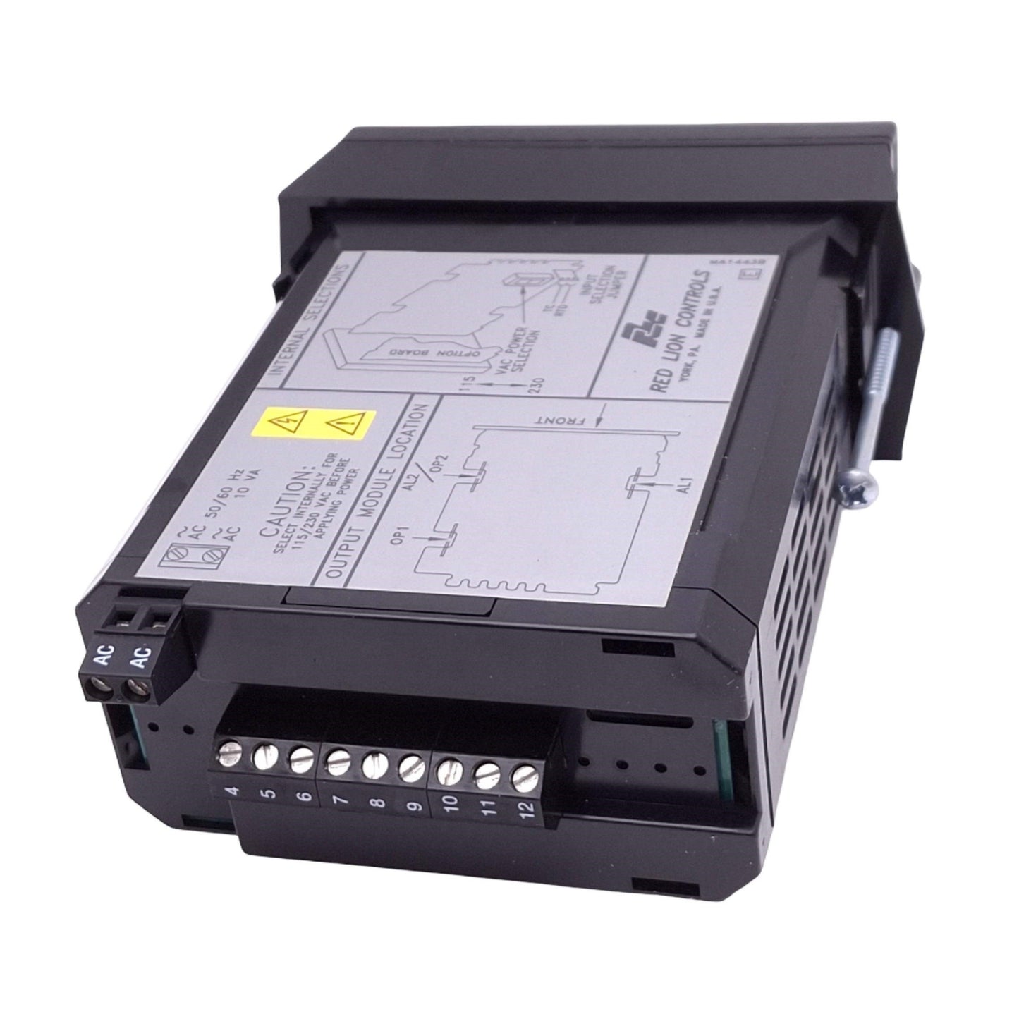 Used Red Lion TCU02000 Temperature Controller, RTD/TC In, 115/230VAC, 1/8 DIN