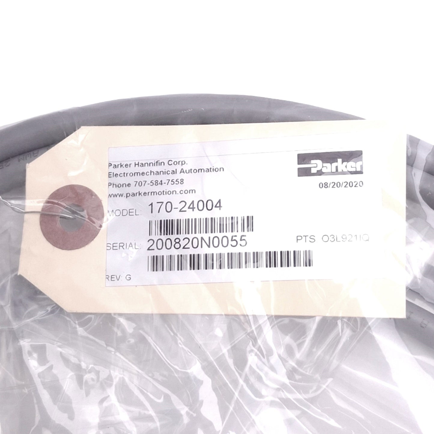 New Parker 170-24004 Resolver Cable for MPM1141 Servo Motors, 18-Pin, 10ft