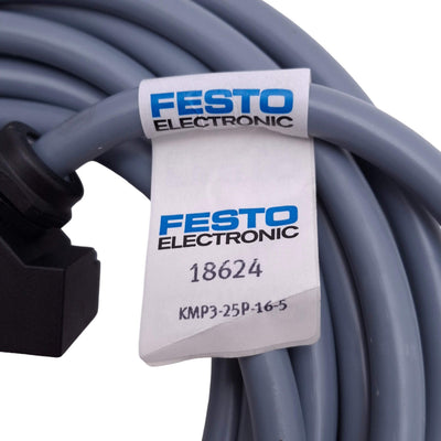 New Festo KMP3-25P-16-5 Connecting Cable, D-Sub 25-Pin F, 24VDC 3A, 5 Meter