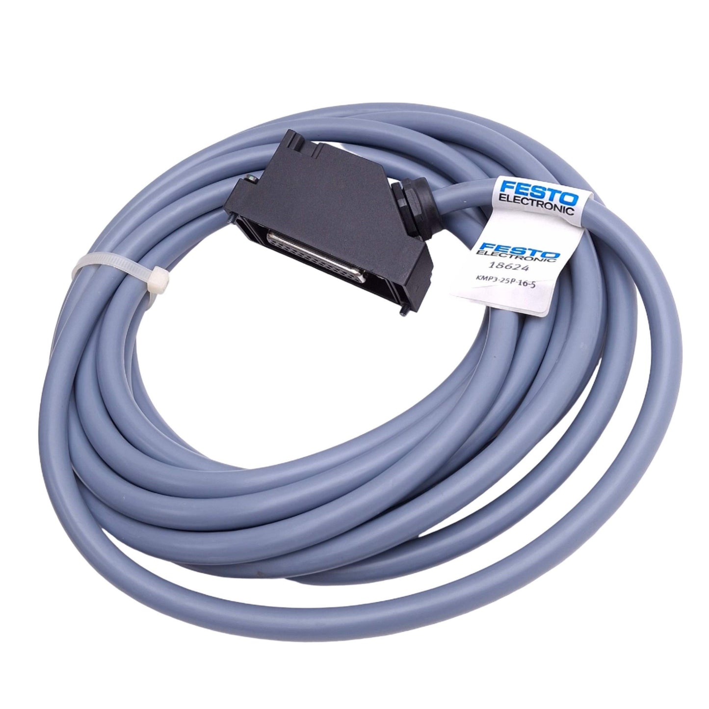 New Festo KMP3-25P-16-5 Connecting Cable, D-Sub 25-Pin F, 24VDC 3A, 5 Meter