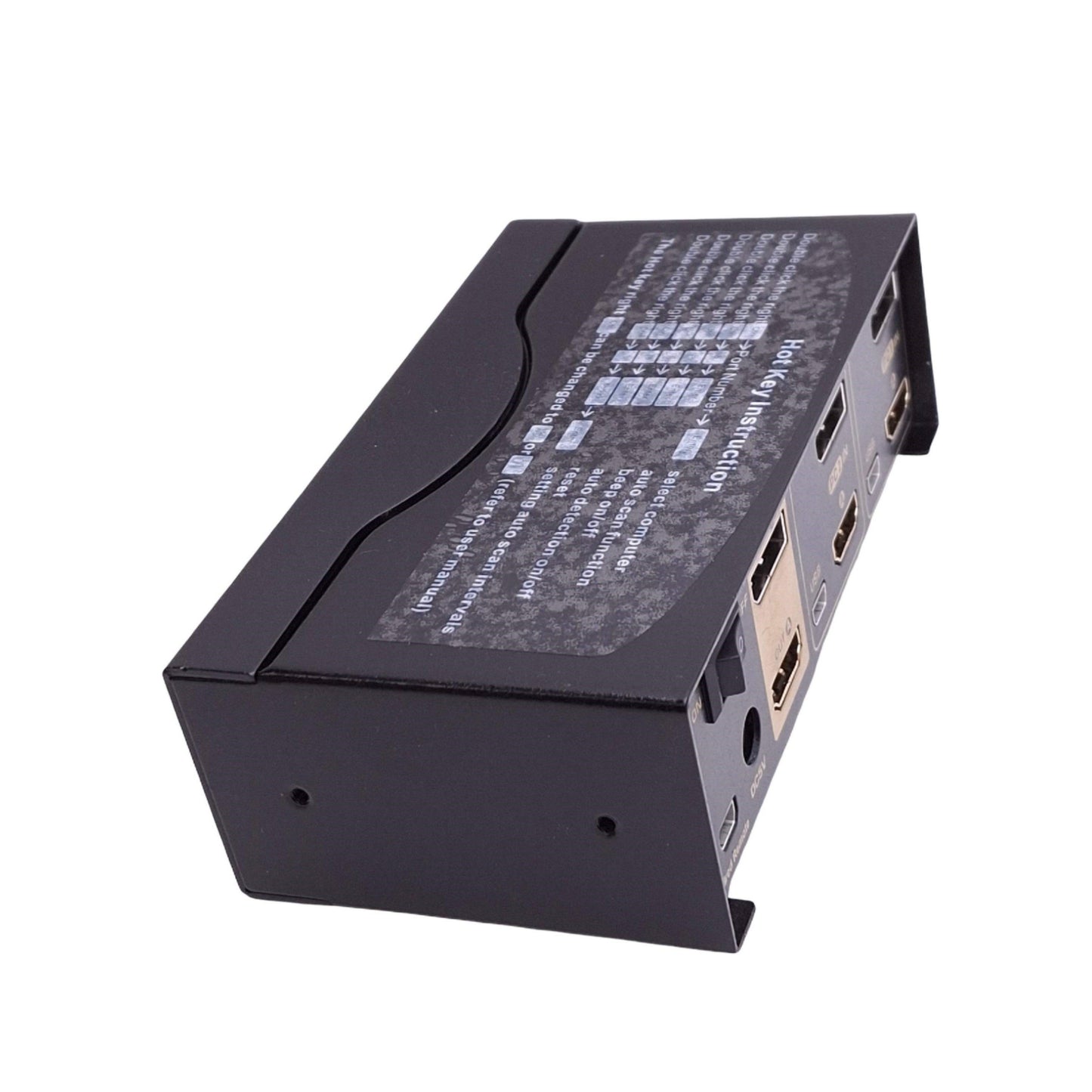 New CKLau CKLau-622DH KVM Switch Kit, 2-Port Dual Monitor, Display Port HDMI, 5VDC