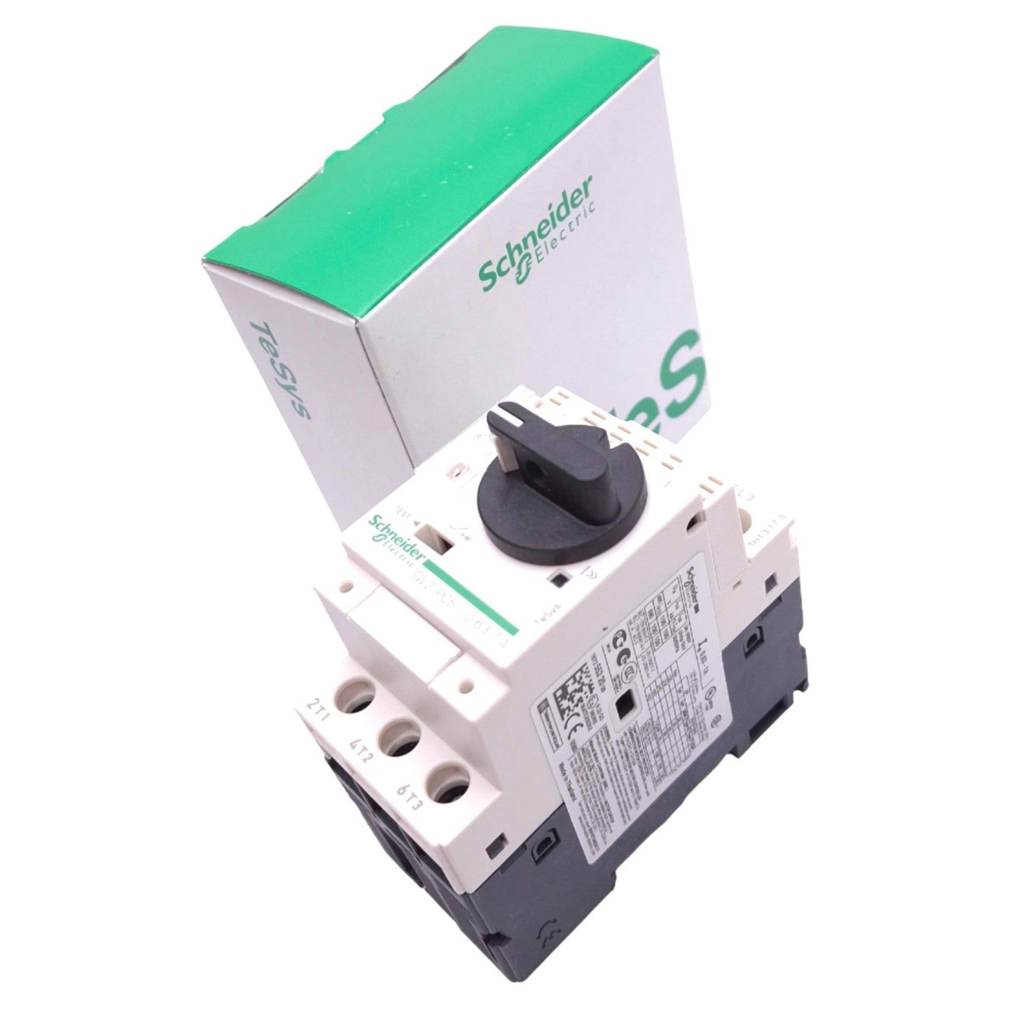 New Schneider Electric GV2-P05 Motor Circuit Breaker, 0.63-1A, 3-Pole, 0.5HP Max