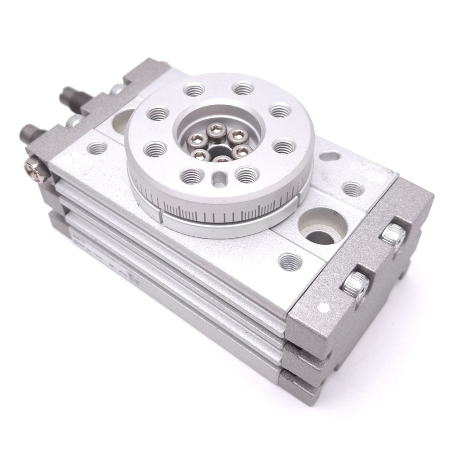 Used SMC MSQB10A Rotary Cylinder, 10mm Bore, 0-190° Rotation, M5, 1.0MPa Max