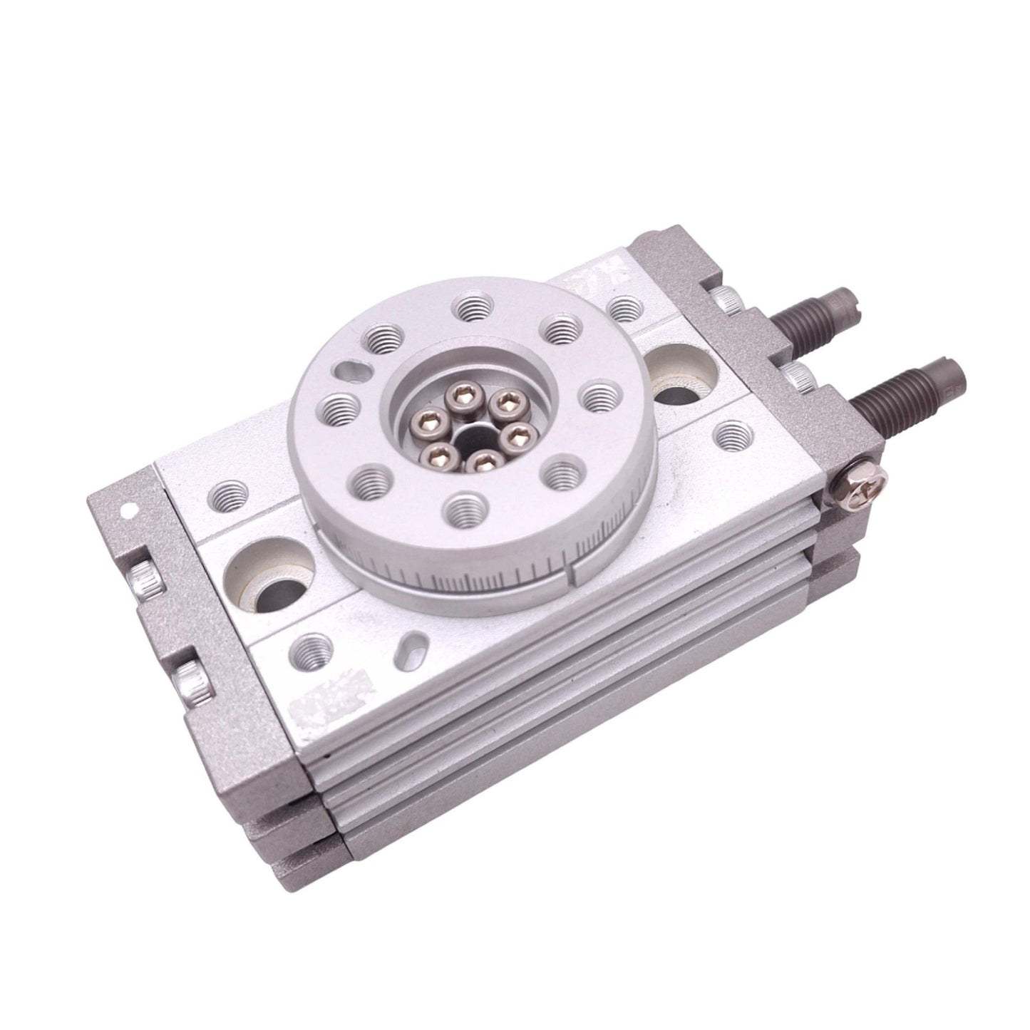Used SMC MSQB10A Rotary Cylinder, 10mm Bore, 0-190° Rotation, M5, 1.0MPa Max