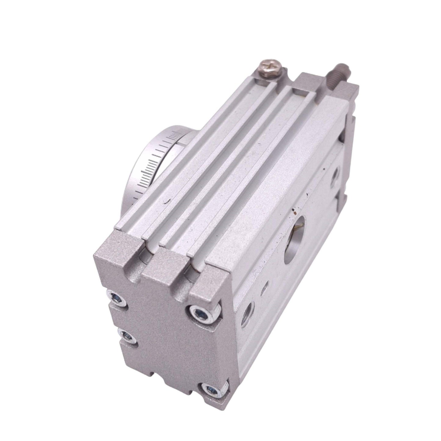 Used SMC MSQB10A Rotary Cylinder, 10mm Bore, 0-190° Rotation, M5, 1.0MPa Max