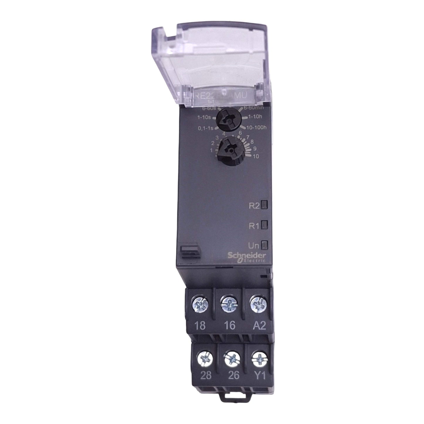 New Schneider Electric RE22R2AMU Zelio Time Delay Relay, 0.1s-100h, DPDT, 24VDC Coil