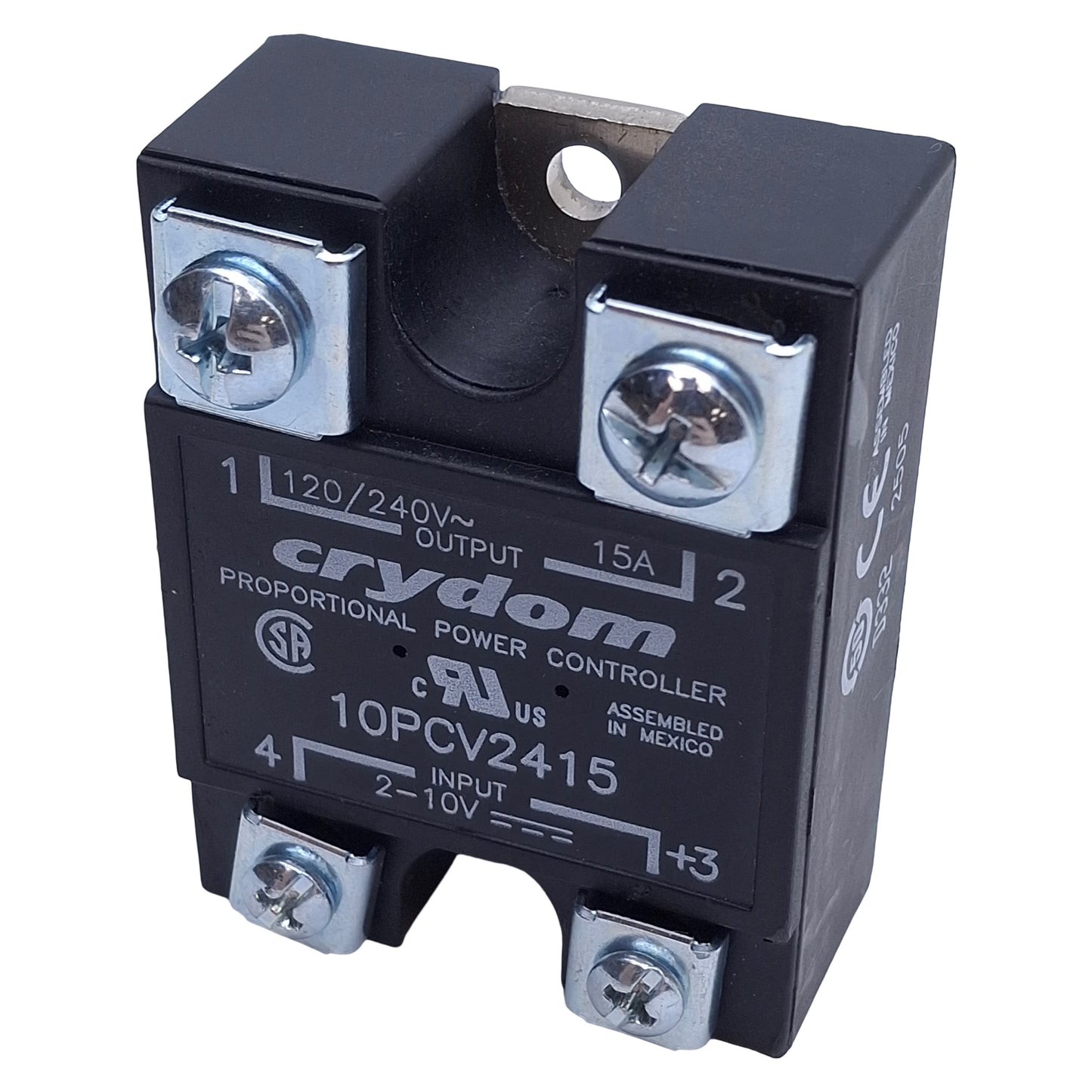 Used Crydom 10PCV2415 Solid-State Relay SPST-NO, 2-10VDC Input, 15A, 100-280VDC