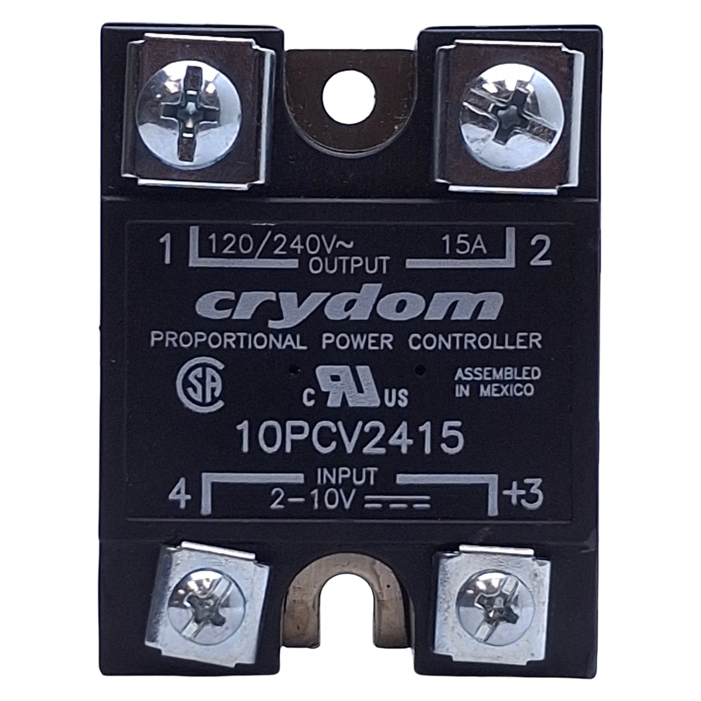 Used Crydom 10PCV2415 Solid-State Relay SPST-NO, 2-10VDC Input, 15A, 100-280VDC