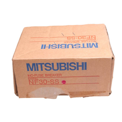 New Mitsubishi NF30-SS 10A No-Fuse Circuit Breaker, 2-Pole 10A, 600VAC Max