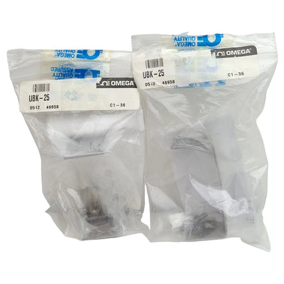 New Lot of 2 Omega UBK-25 101A164-01 Gauge U-Clamp Mounting Bracket Kit
