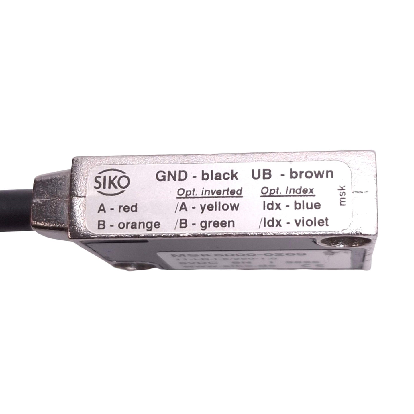 Used Siko MSK5000-0269 Incremental Magnetic Sensor, 5µm Resolution, 5VDC, 1ft Cable