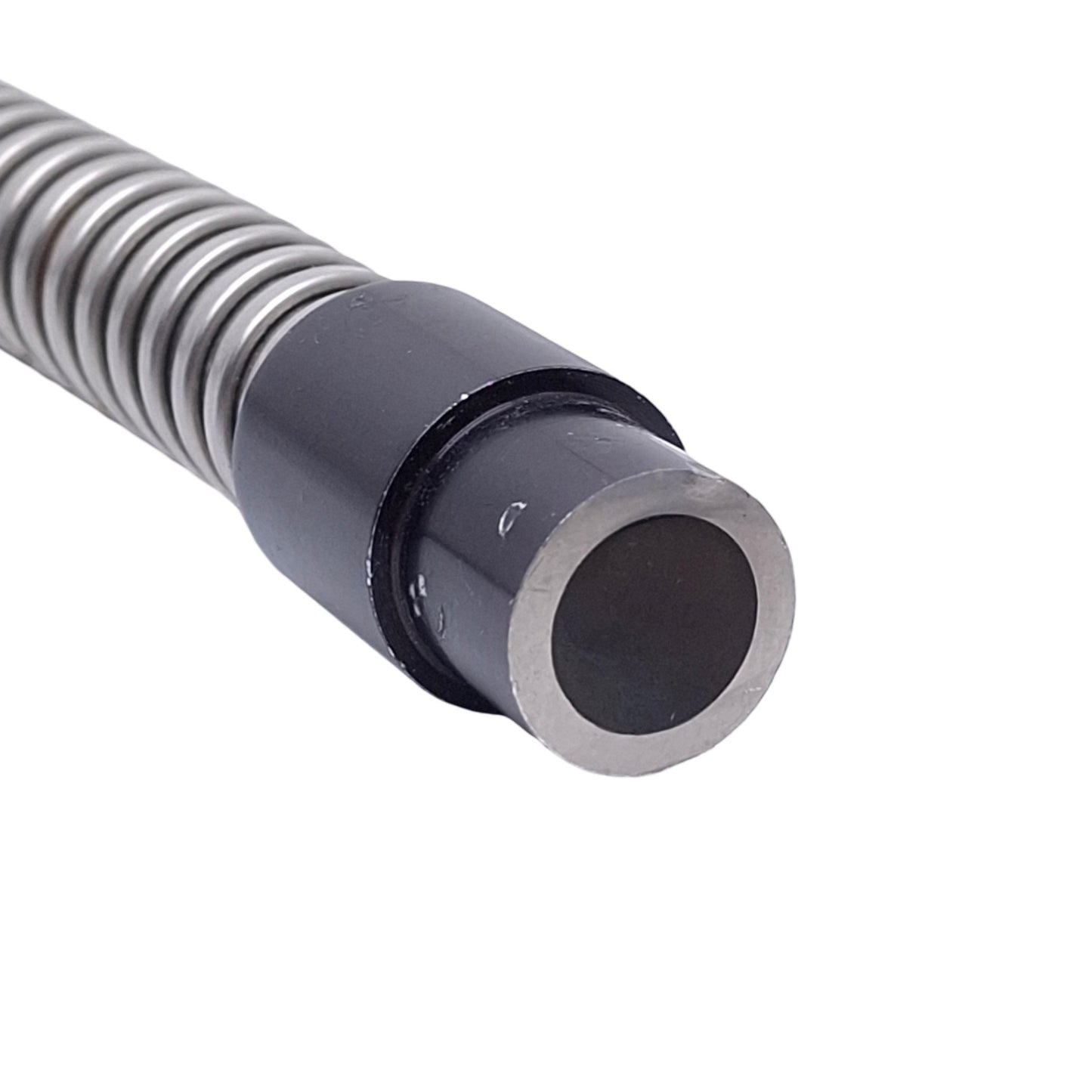 Used Microscope Fiber Optic Light Ring Guide, ø5/8in Input, ø2in Mount, 0.45in Bundle
