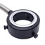 Used Microscope Fiber Optic Light Ring Guide, ø5/8in Input, ø2in Mount, 0.45in Bundle
