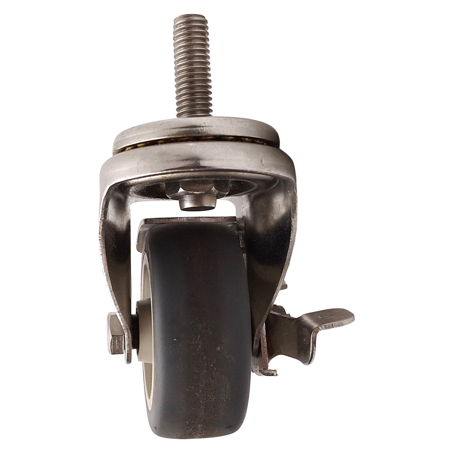 Used Lot of 4 Stem Mount Swivel Caster, ø3" x 1.25" Wheel, 1/2"-13 Thread, 1.5" Stem
