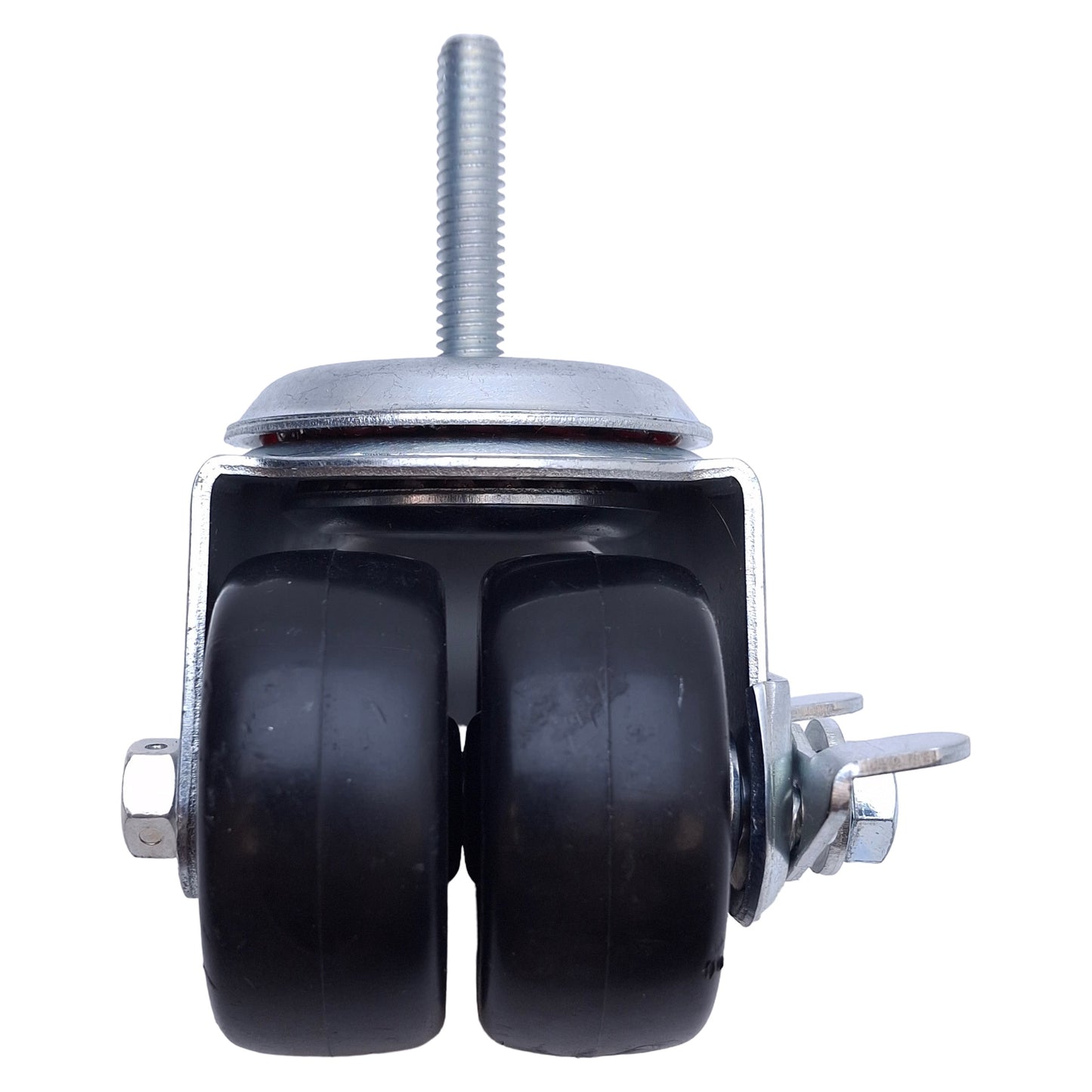 Used Lot of 4 Payson 020-2PJ-DW Stem Mount Double Wheel Caster 200lbs, 2-1/4in Swivel