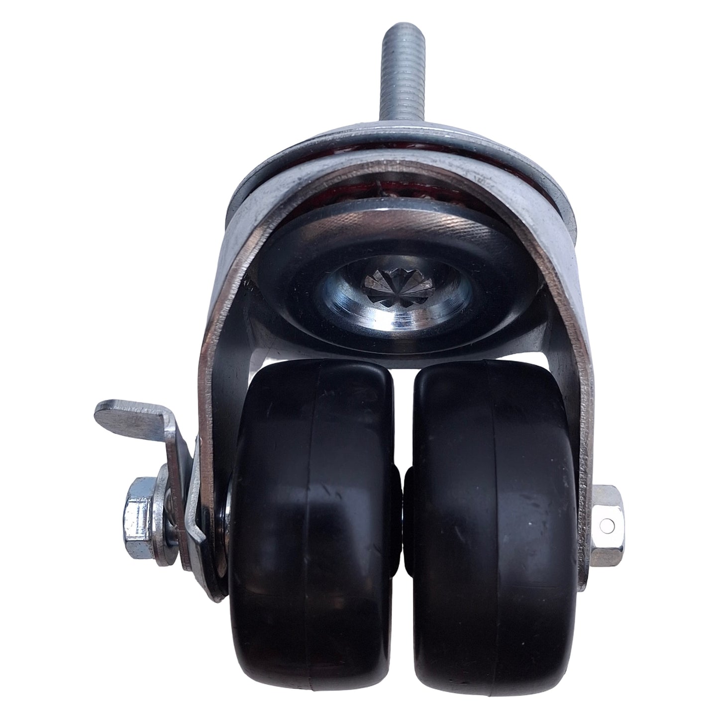 Used Lot of 4 Payson 020-2PJ-DW Stem Mount Double Wheel Caster 200lbs, 2-1/4in Swivel