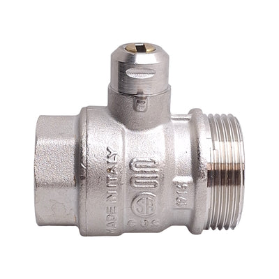 New – Open box Engolas Swift-O-Matic Ball Valve DN25, 1in BSP Male/Female, Nickel Plated Brass