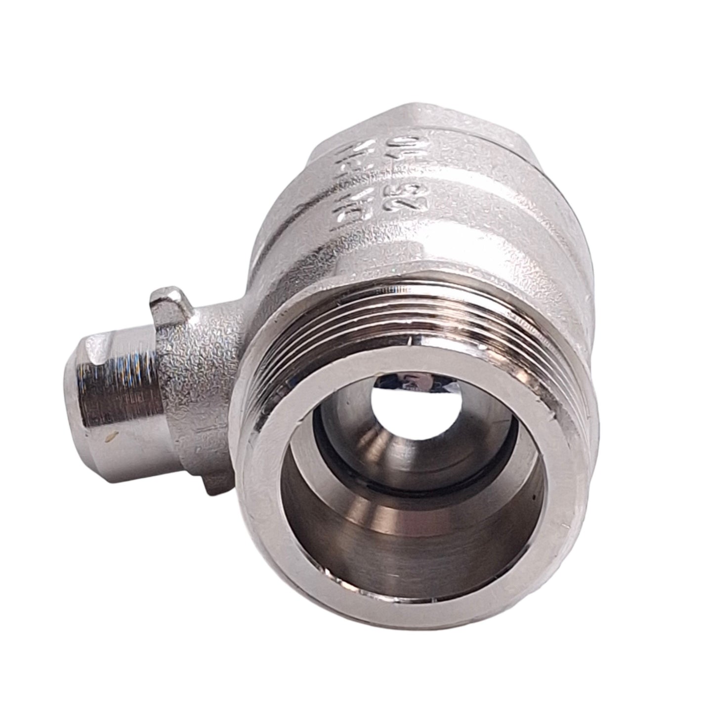 New – Open box Engolas Swift-O-Matic Ball Valve DN25, 1in BSP Male/Female, Nickel Plated Brass