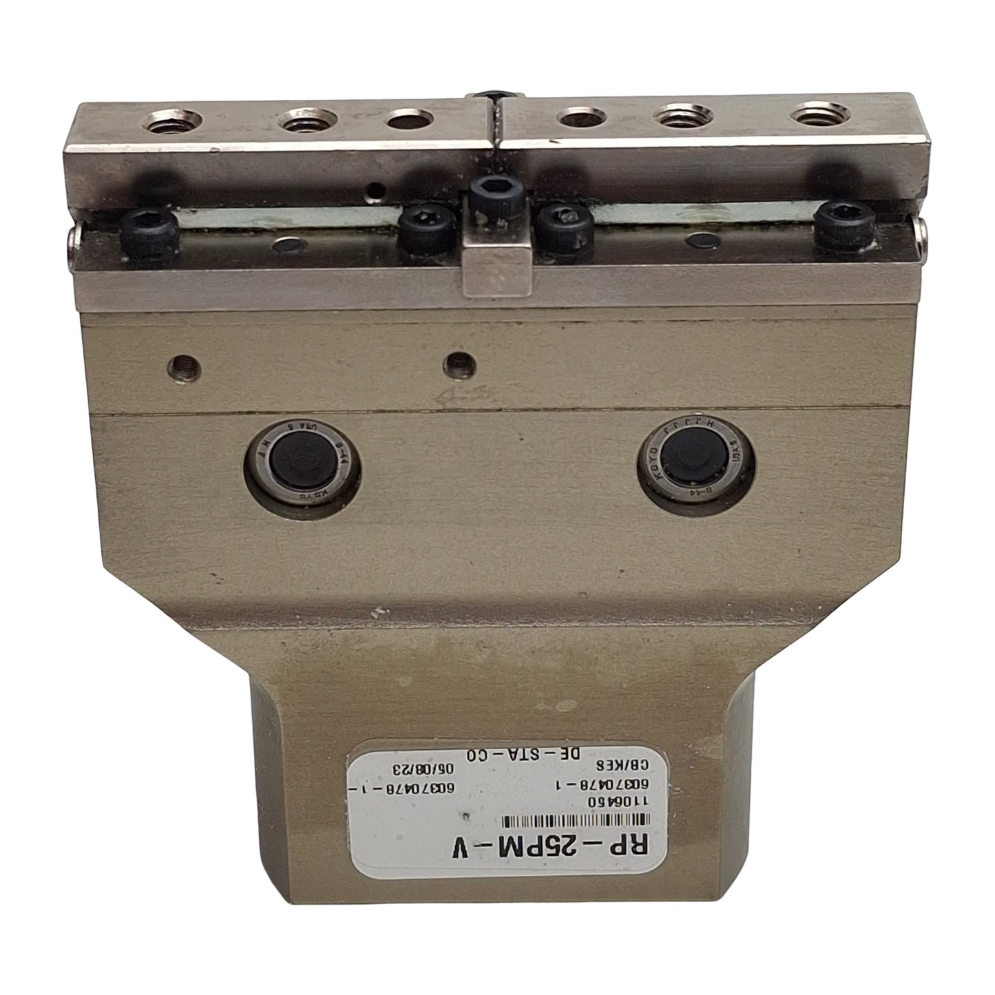 Used Destaco RP-25PM-V 2-Jaw Parallel Gripper ø1in Bore, 1.13in Stroke, 80lbf, 100psi