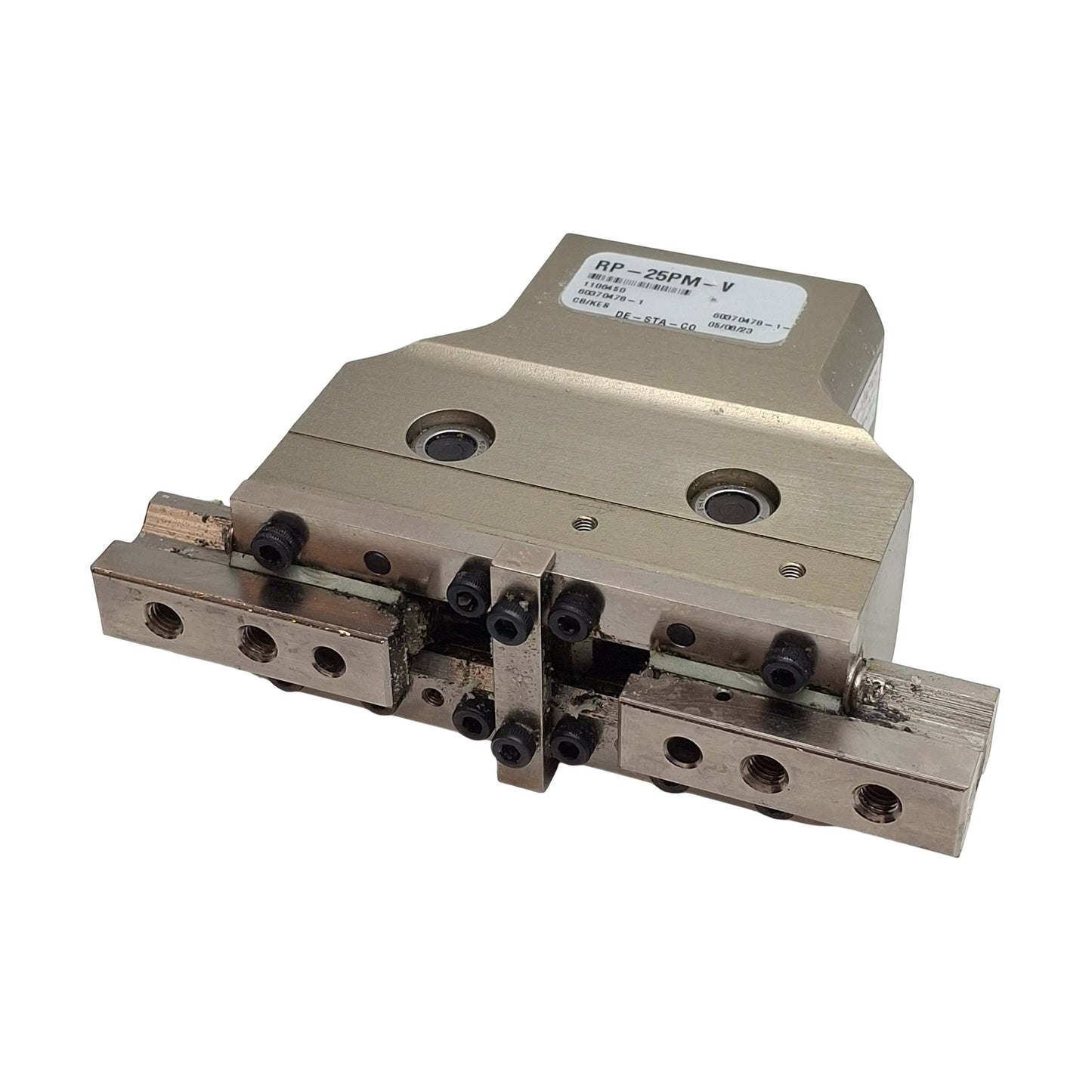 Used Destaco RP-25PM-V 2-Jaw Parallel Gripper ø1in Bore, 1.13in Stroke, 80lbf, 100psi