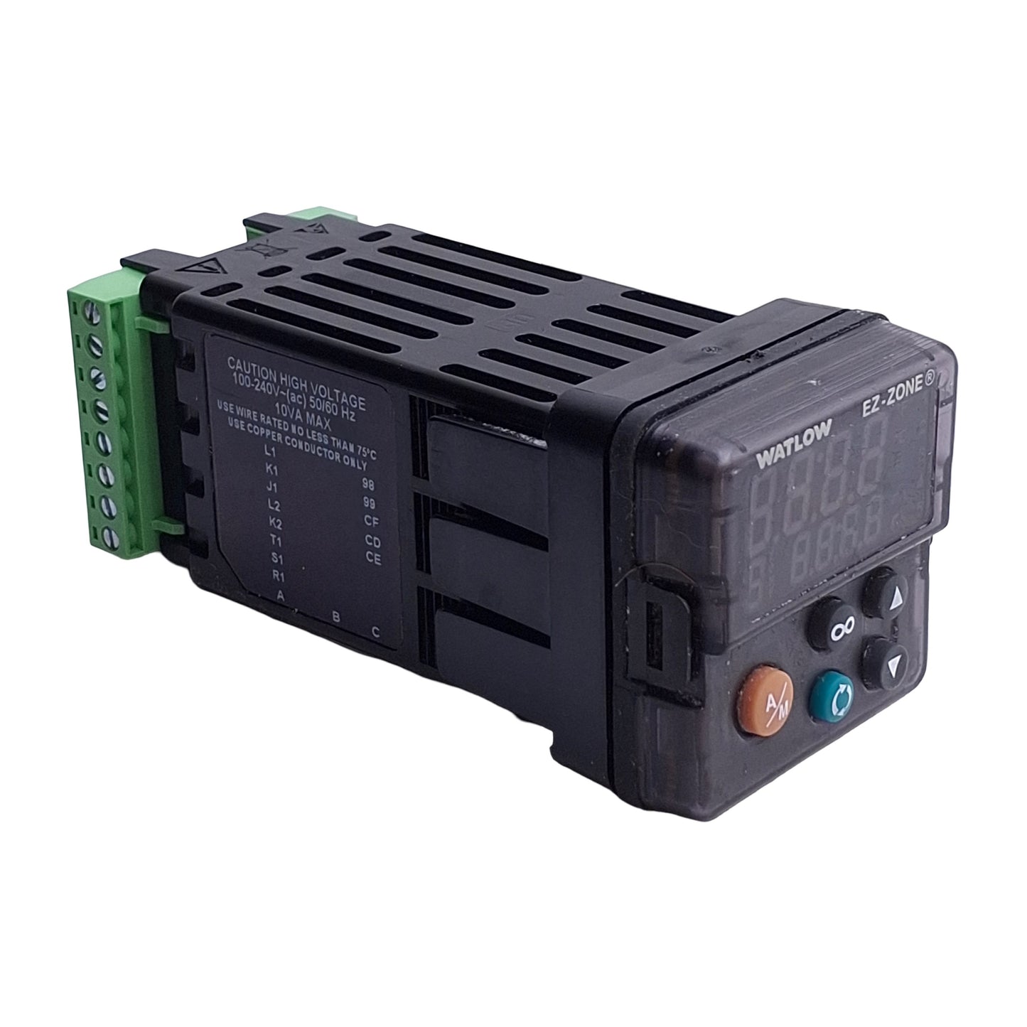 Used Watlow PM6C1EJ-AAAABAA PID Controller, Universal Input, 100-240VAC, 5A Relay Out