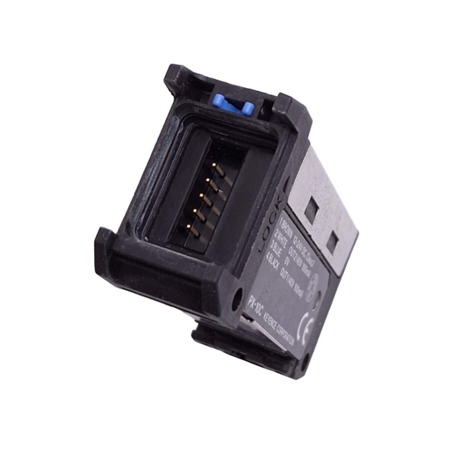 Used Keyence PX-10C Photoelectric Sensor Amplifier Unit, 40V 100mA NPN Out, 12-24VDC