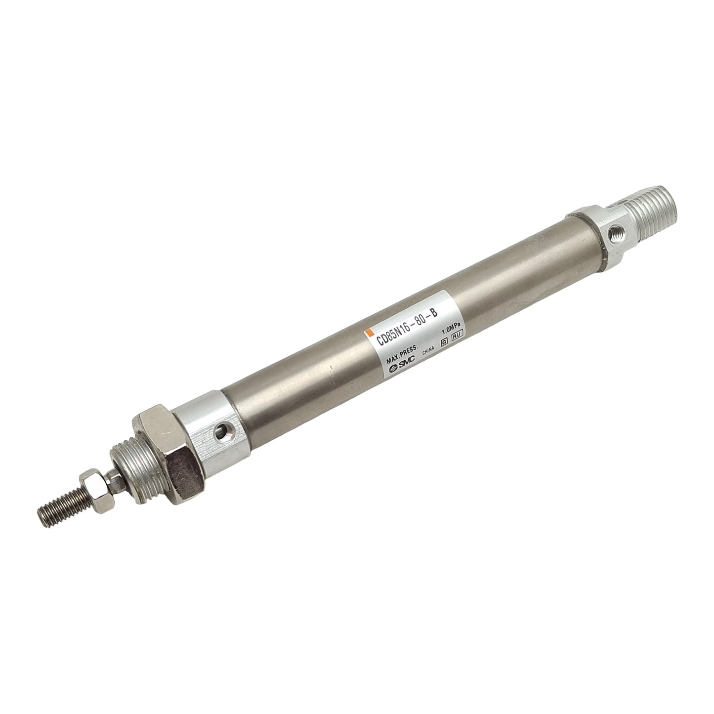 Used SMC CD85N16-80-B Pneumatic Cylinder, ø16mm Bore, 80mm Stroke, M5, 1.0MPa