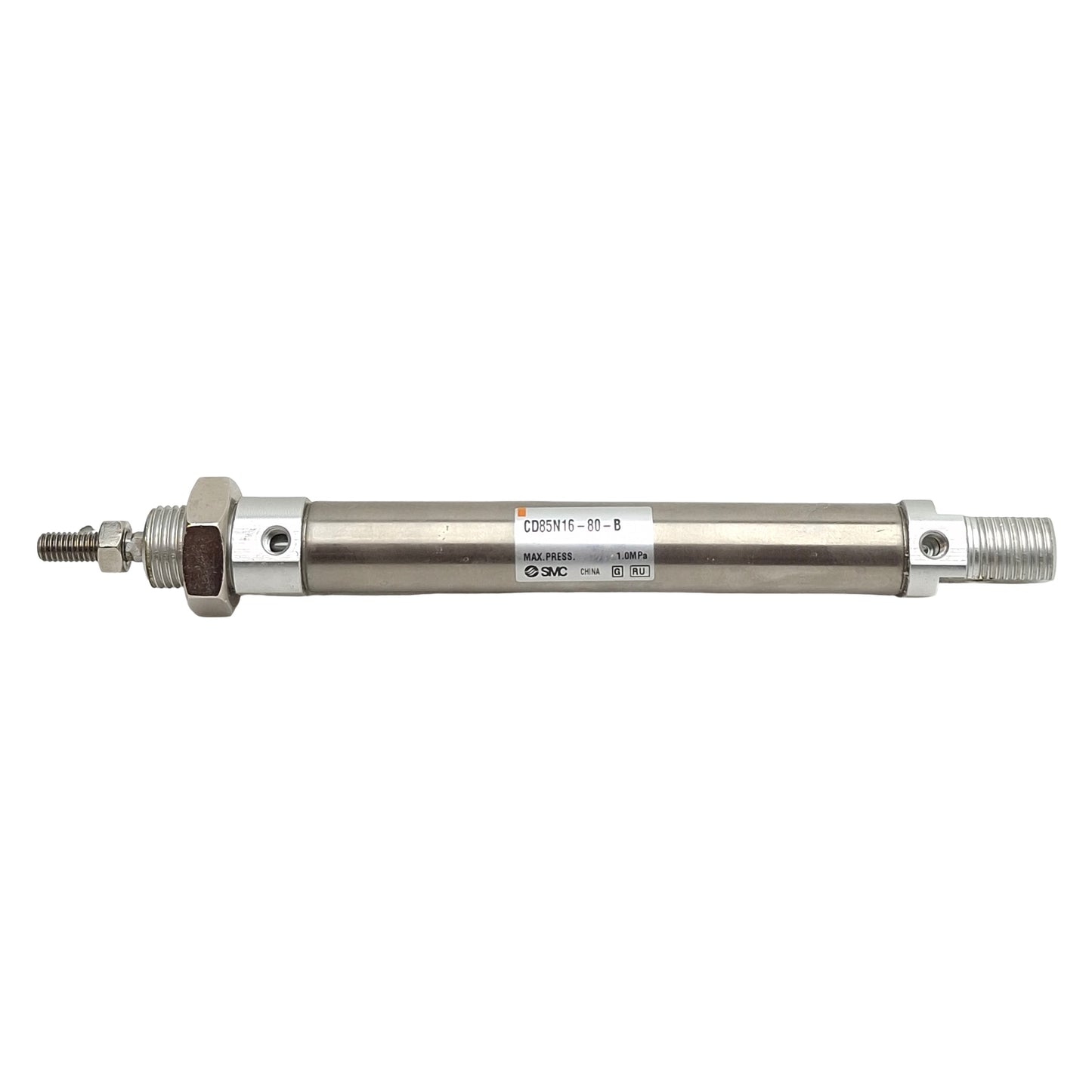 Used SMC CD85N16-80-B Pneumatic Cylinder, ø16mm Bore, 80mm Stroke, M5, 1.0MPa