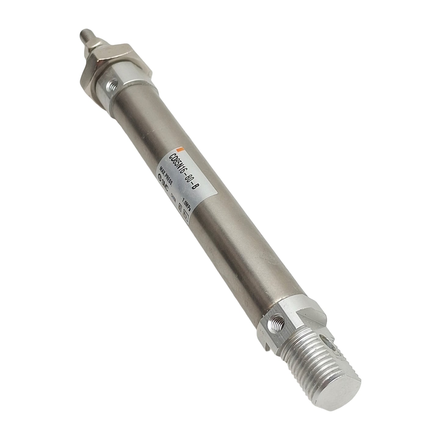 Used SMC CD85N16-80-B Pneumatic Cylinder, ø16mm Bore, 80mm Stroke, M5, 1.0MPa