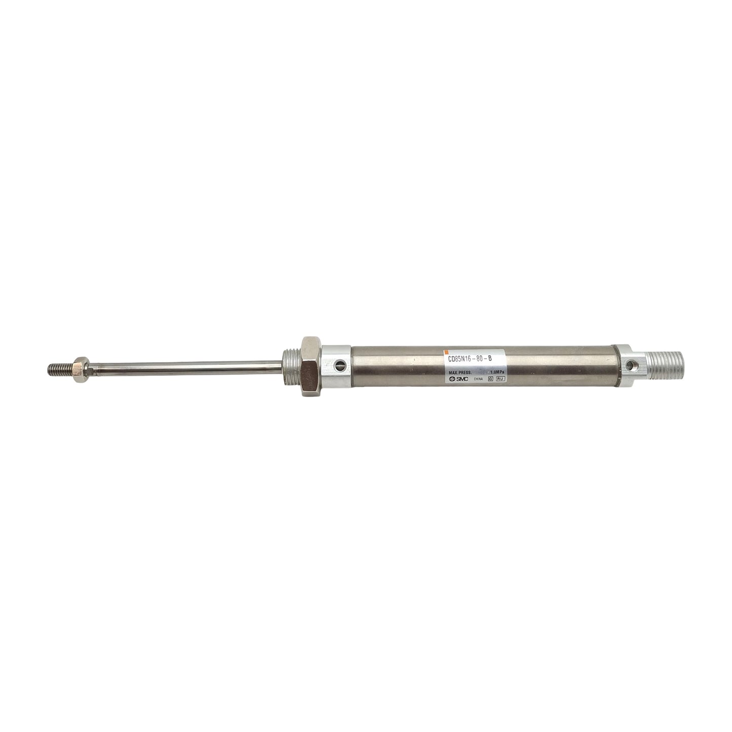 Used SMC CD85N16-80-B Pneumatic Cylinder, ø16mm Bore, 80mm Stroke, M5, 1.0MPa