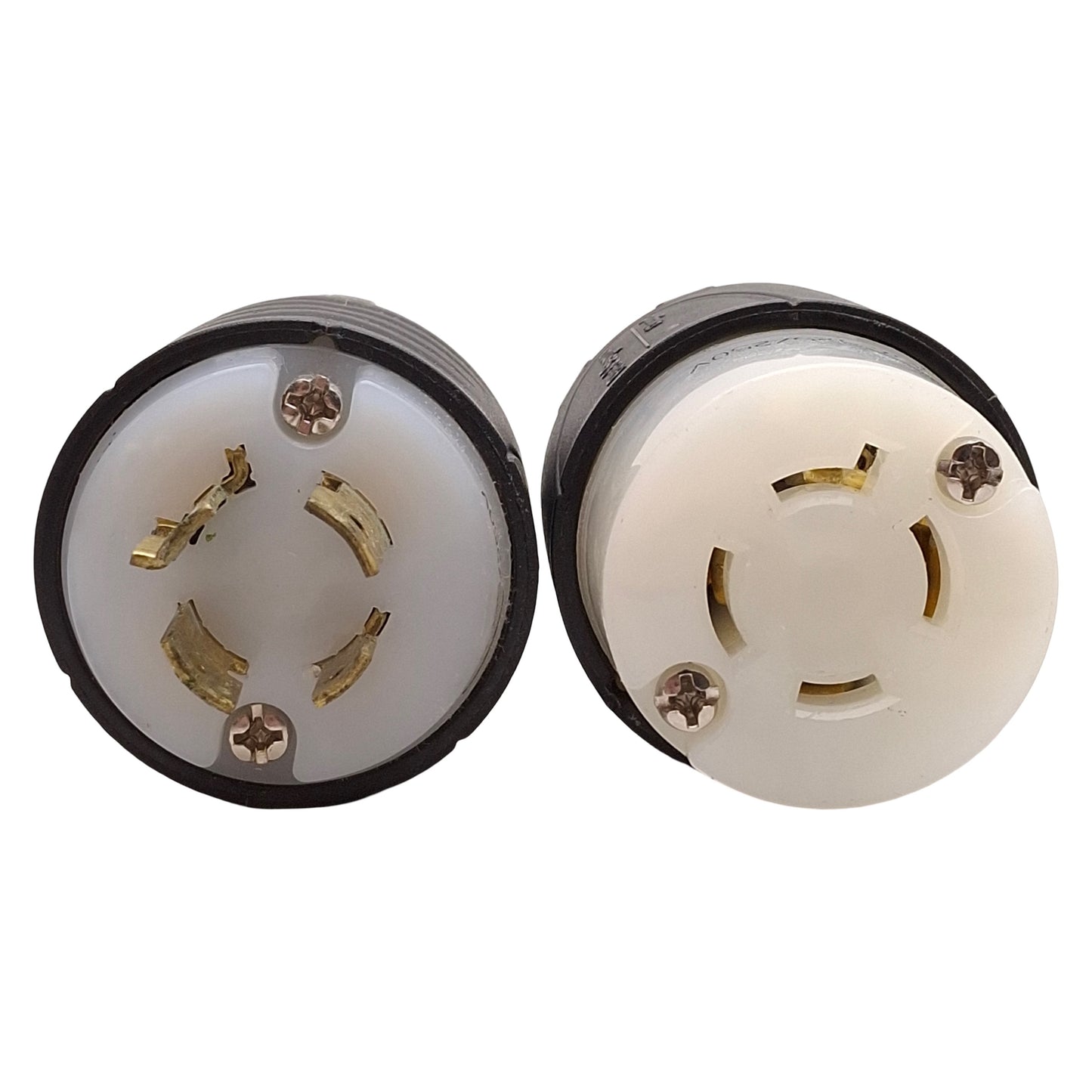 Used Pass & Seymour L140P / L1420C Twist Lock Plug & Receptacle, 20A 125/250V, L14-20