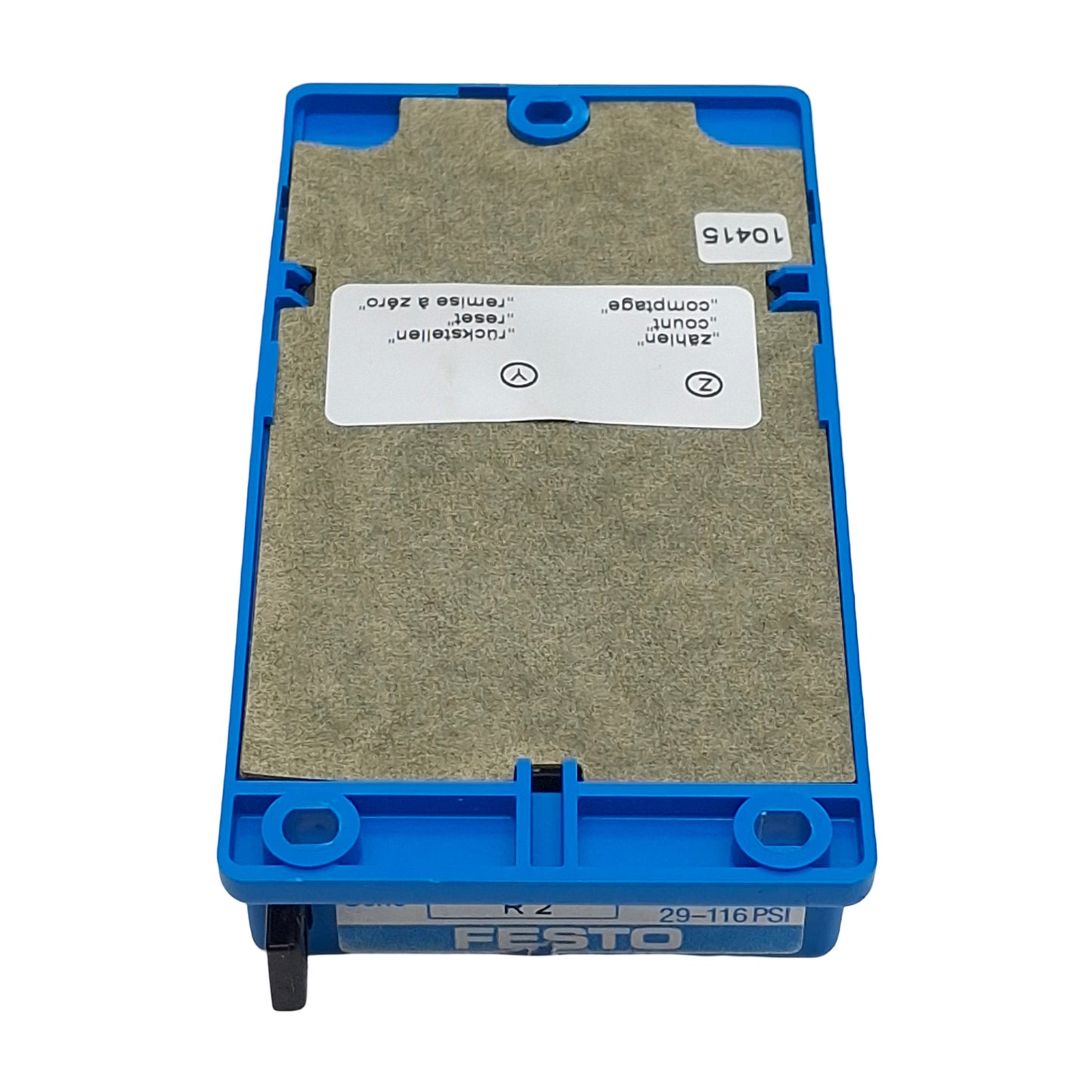 Used Festo PZA-A-B 14992 Pneumatic Adding Counter, 2-8bar, M5 x 0.8, 6-Digit