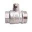 Used Engolas Swift-O-Matic Ball Valve DN25, 1in BSP Male/Female, Nickel Plated Brass